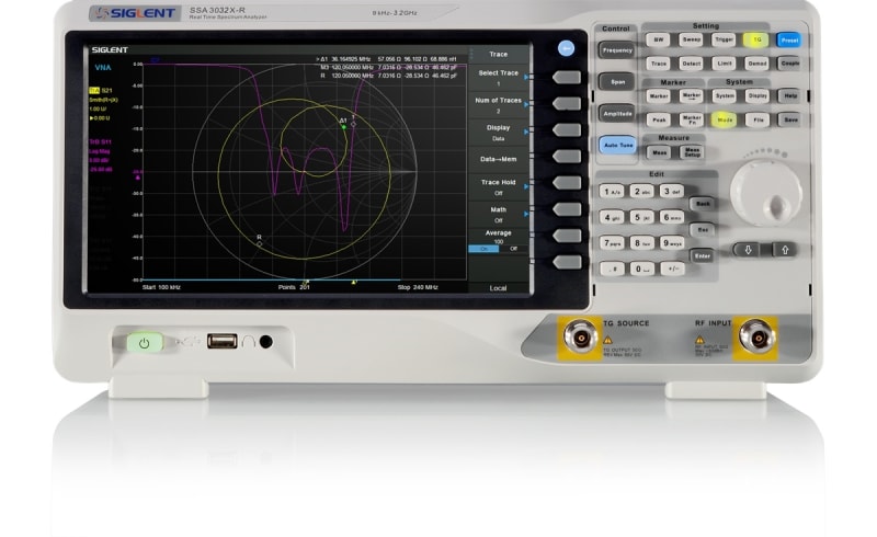 Siglent SSA3032X Plus 3.2GHZ Benchtop Spectrum Analyzer with Touch Display